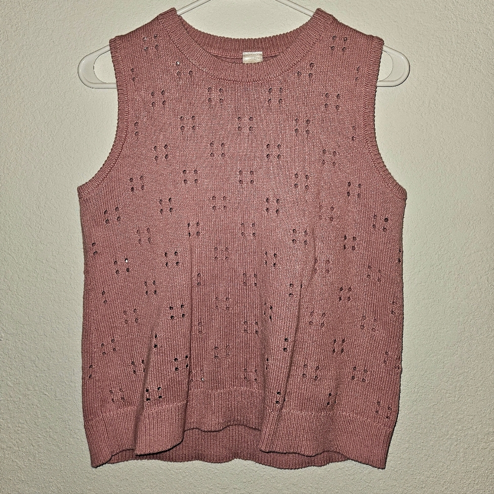 Nordstrom Dusty Pink Sleeveless Sweater
